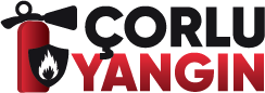 çorlu yangın logo and logotype
